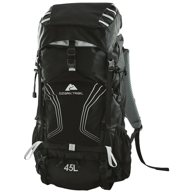 

Ozark Trail 45 ltr, Backpacking Backpack, Black
