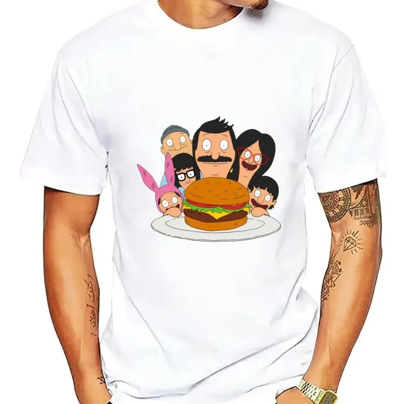 Крутая футболка с рисунком Bobs B-Burgers мужская комбинированная женская одежда для