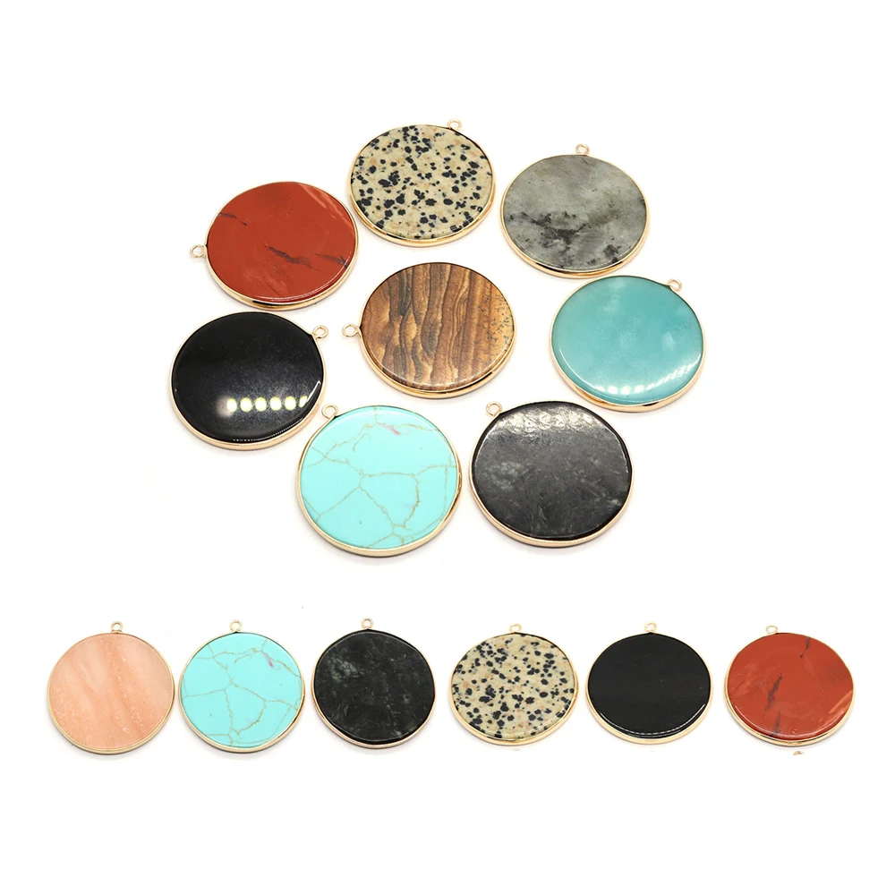 

Natural Stone Pendants Agate Labradorite Jewelry DIY Handmade Making Earrings Bracelets Necklace Crystal Charms Accessories