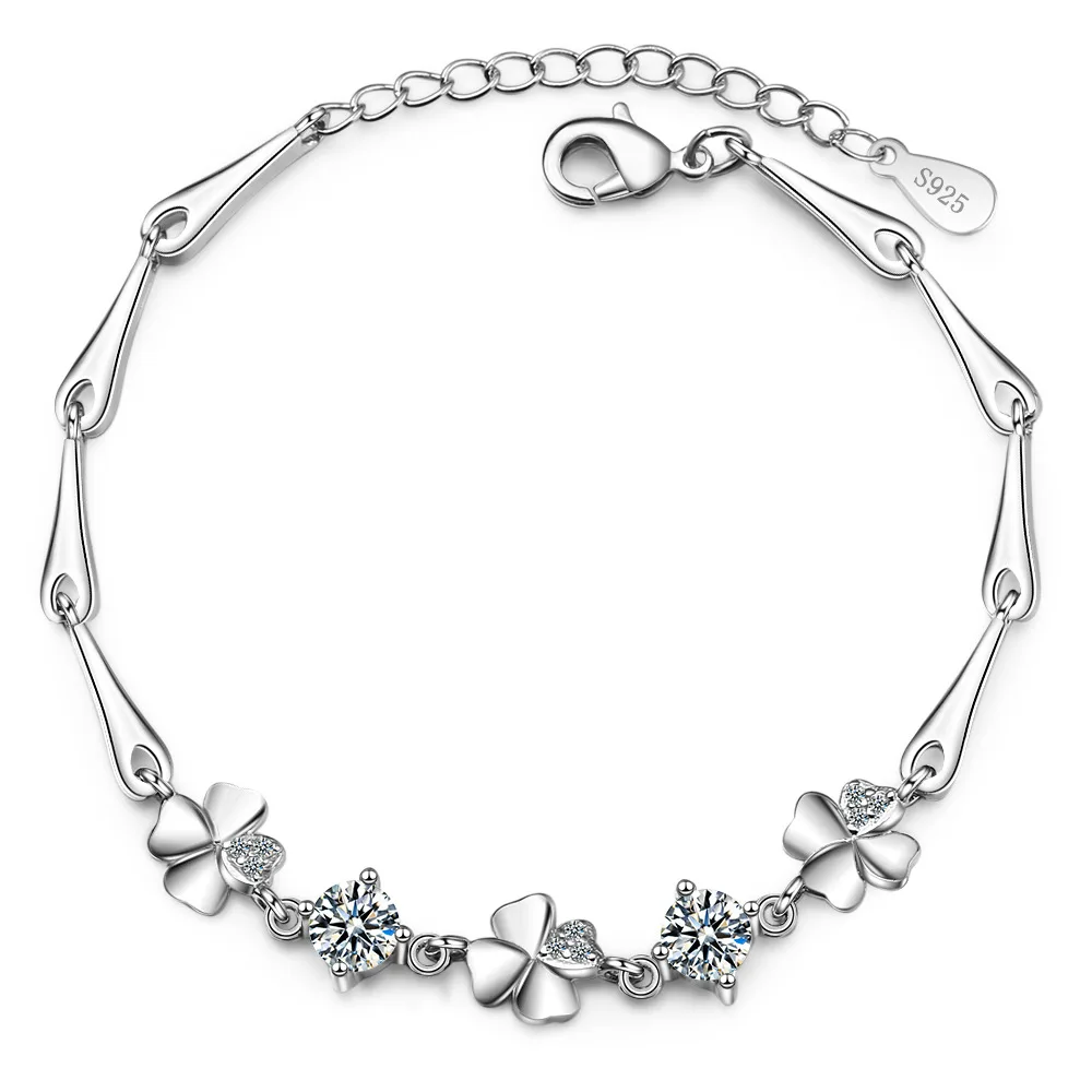

Genuine 925 Sterling Silver Amethyst Bracelets for Women Pulseras De Ley 925 Mujer Amethyst Gemstone Charm Bracelet Bizuteria