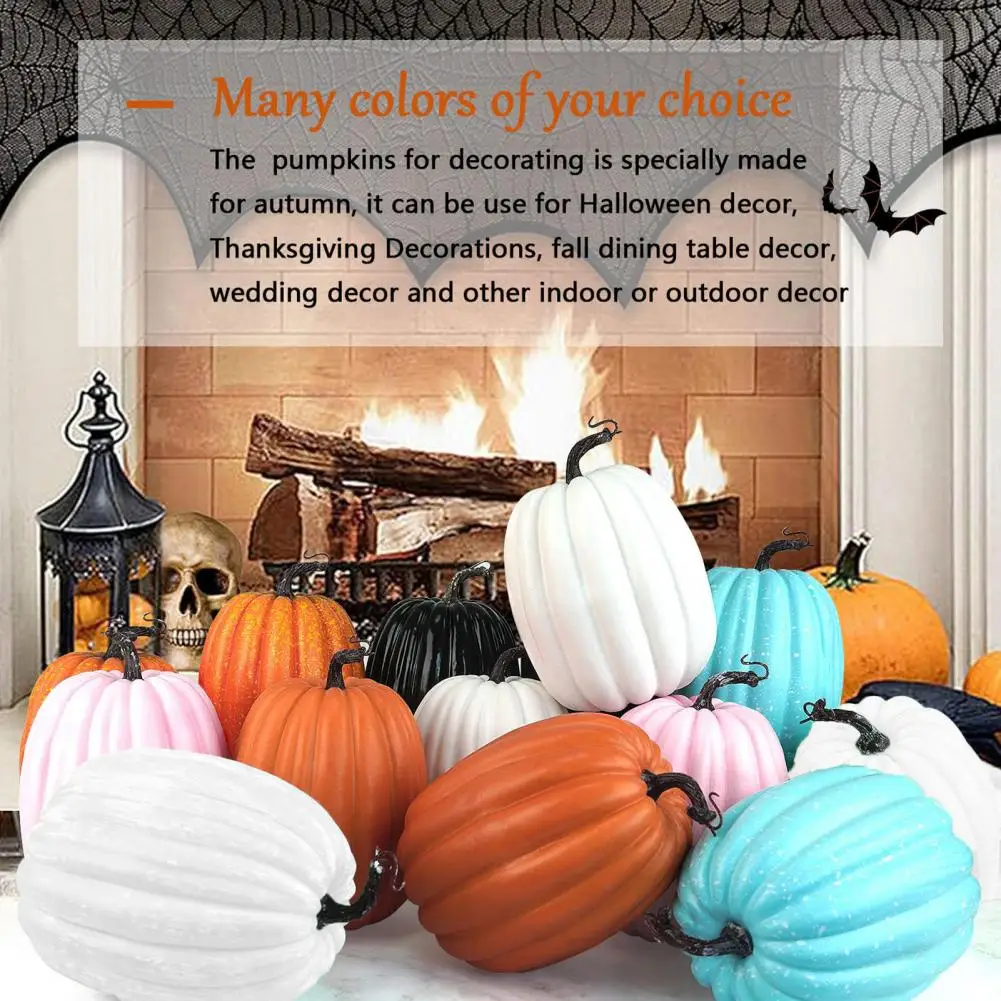 Искусственные тыквы для украшения осеннего урожая на День Благодарения