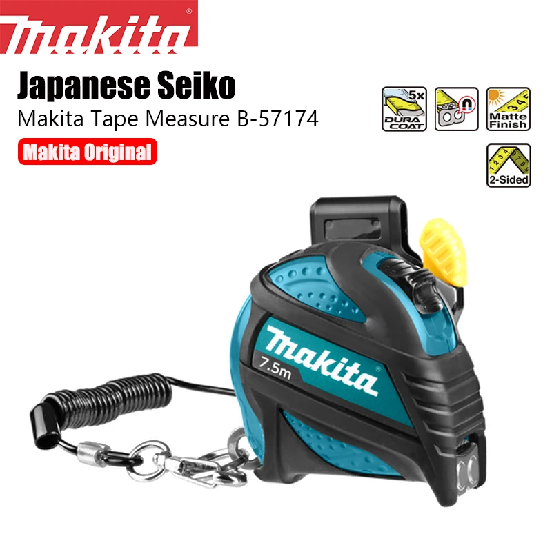 

Makita 7,5 м измерительная лента со страховочным тросом и кронштейном