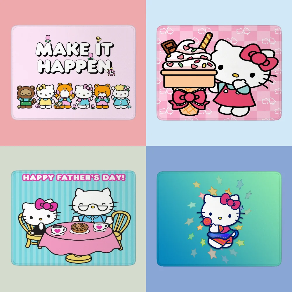 Коврик для мыши Hello Kitty милый маленький коврик Sanrio Настольный клавиатуры