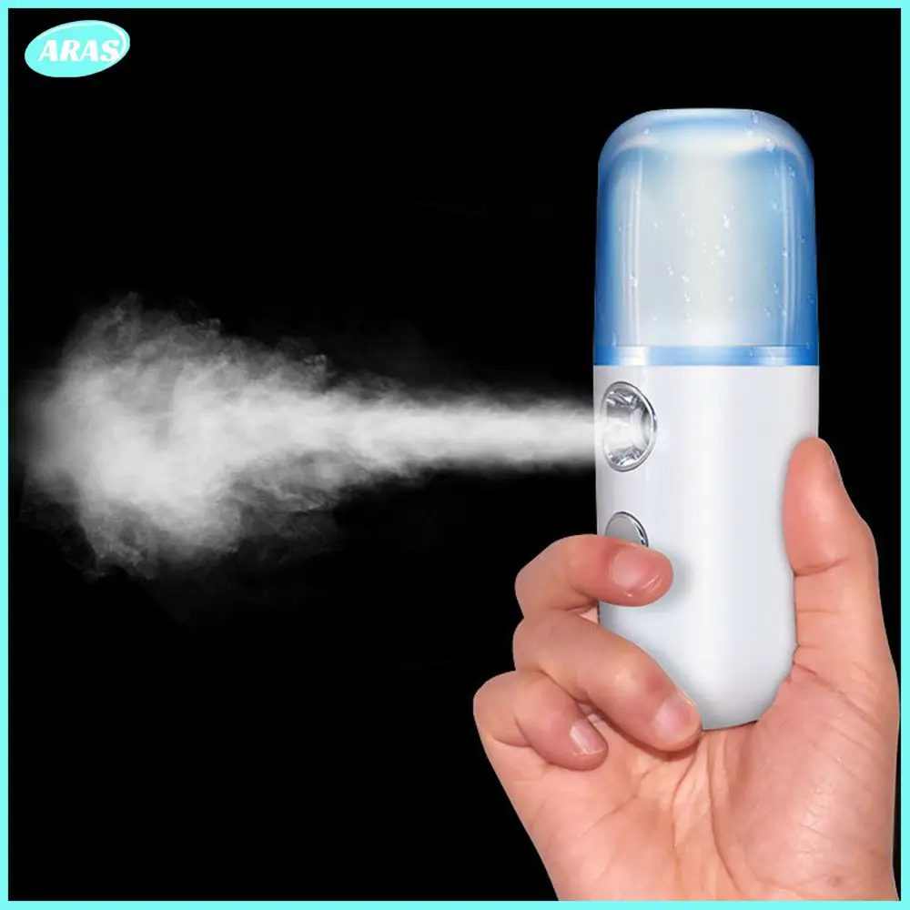 Mini USB Rechargeable Nano Mist Sprayer Cooler Facial Steamer Humidifier Face Moisturizing Nebulizer Beauty Skin Care Supplies