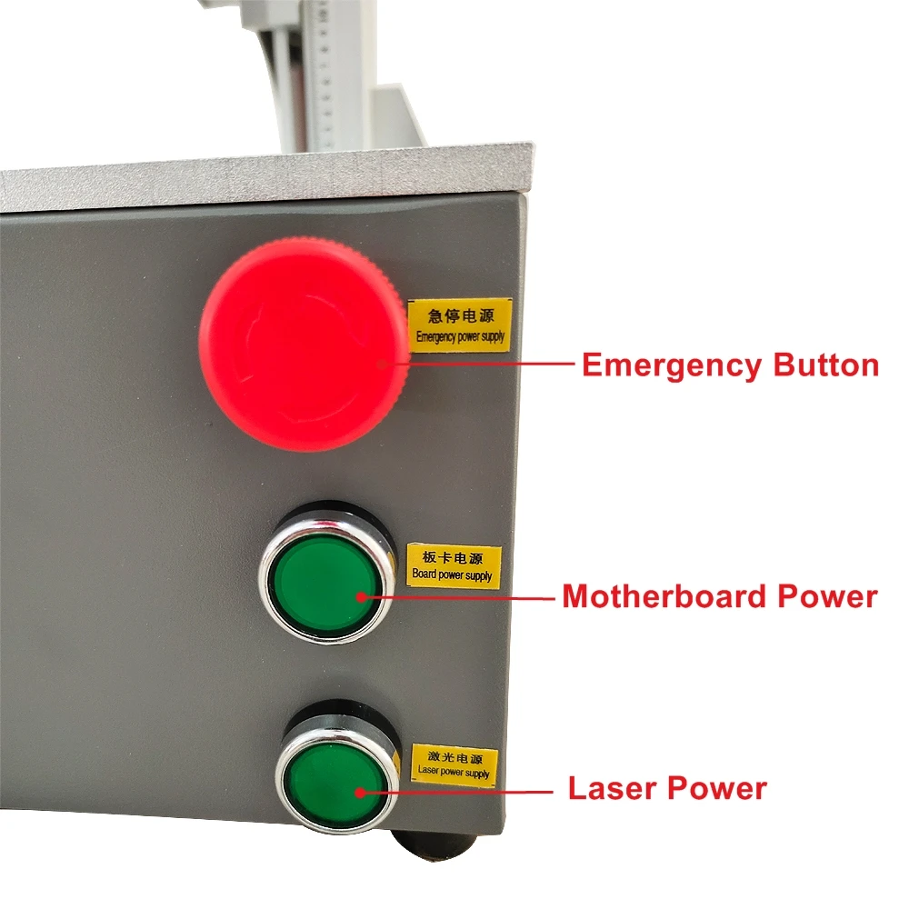 50W Raycus Fiber Laser Engraver Jewerly Metal Marking Engraving Machine With Rotary For Card Silver Gold Cutting 30W 20W Max |