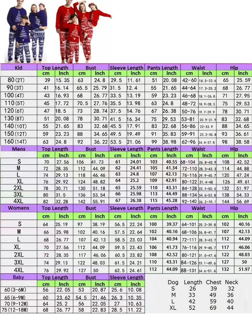 2022 Christmas Family Matching Outfits Polar Bear Father Mother & Kids Pajamas Sets Mommy and Me Xmas Pj's Clothes Tops+Pants