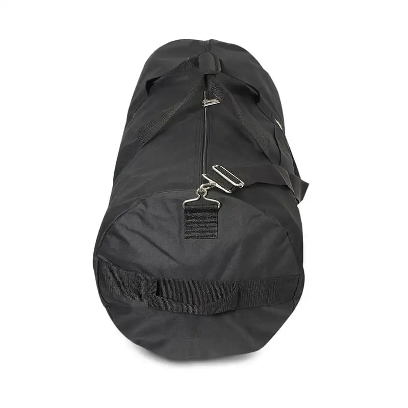 Durable Black Unisex 30-Inch Round Travel Gym Duffel Bag: Perfect for Business, Holiday Trips & Everyday Use - Ultra Durable & L
