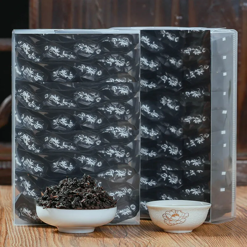 

Технология резки угольного угля Black Oolong, экологически чистый чай из ПВХ, пузырьковая упаковка, 250 г, 500 г, Бесплатная Доставка, без чайника