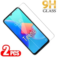 2 1pcs 9h tempered glass for tecno spark 8c 8t 8p 7p 7t cover film on for tecno pop 5 5c 5p 5x 5s lte spark 7 8 t p c pro glass