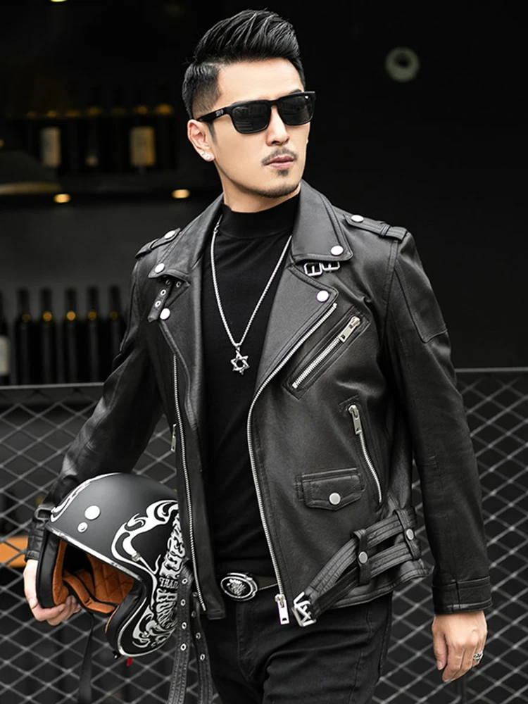 Men Zipper Long Sleeve Belt Plus Size European Fashion 4xl 5