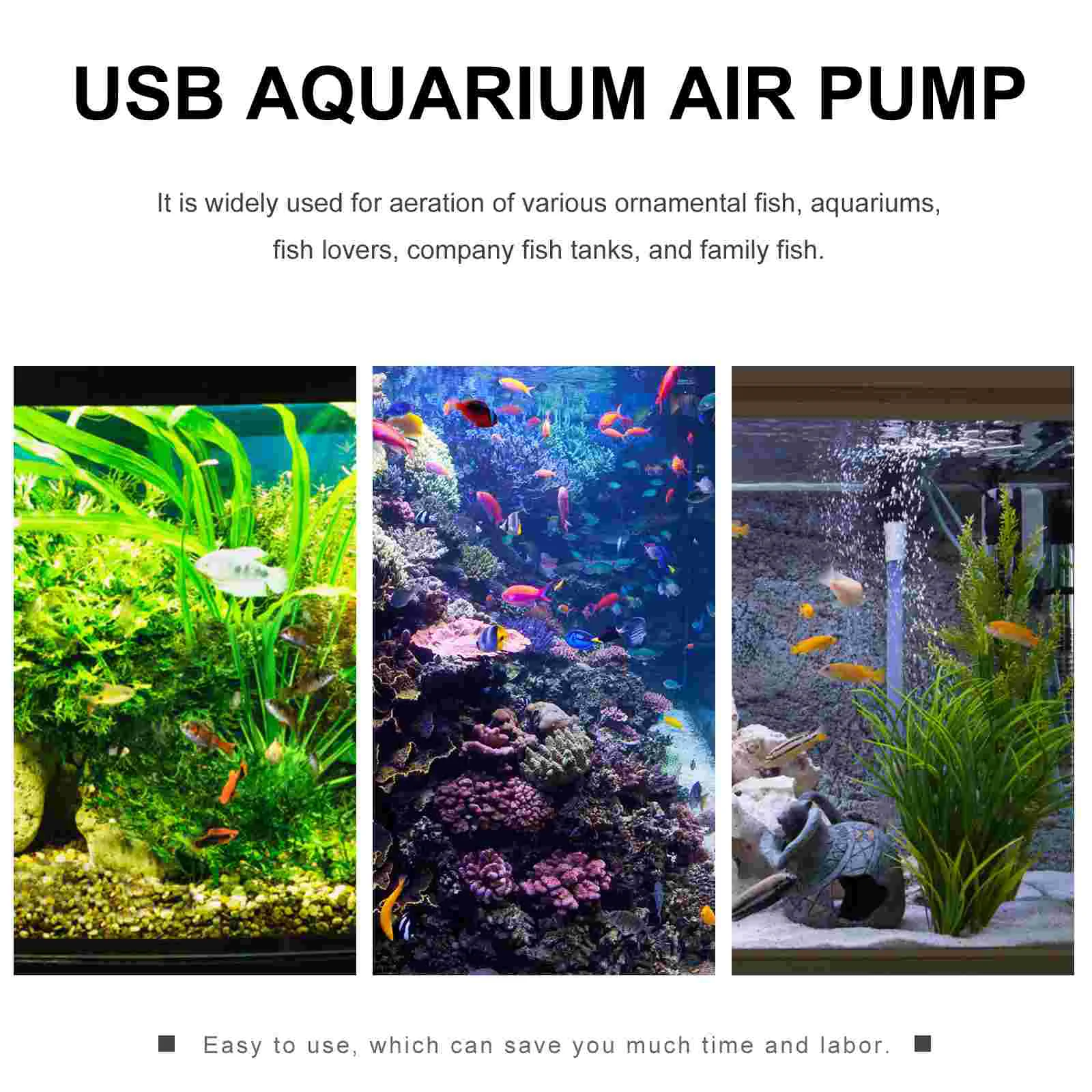 Подводный фильтр для мини-кислородного насоса USB аквариума синий пластиковый