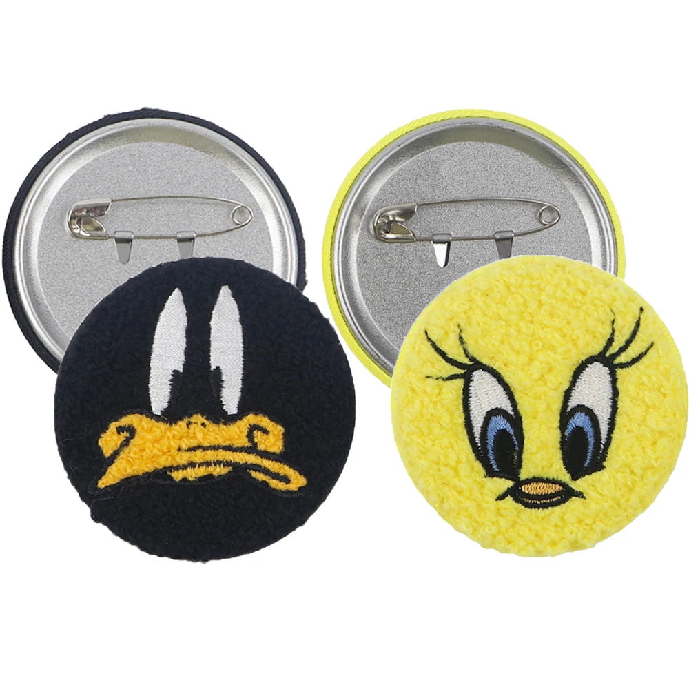 Мультфильм кролик Кнопка булавки значки Жестяная Табличка искусственная