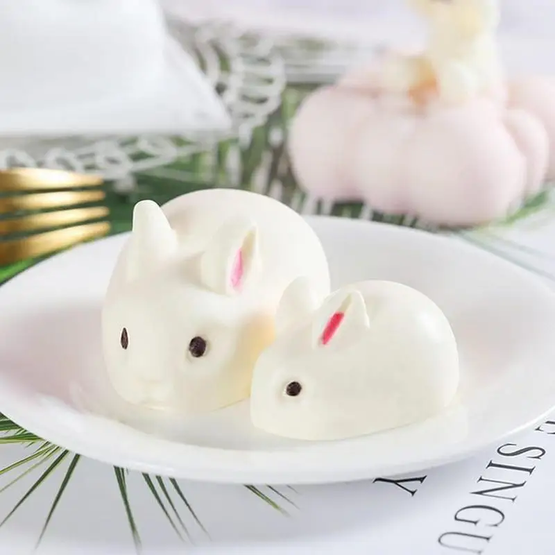 

Bunny Silicone Mold 5-Cavity Easter Silicone Bunny Chocolate Mold 3D Silicone Rabbit Mold Easter Rabbit Bunny Baking Mould