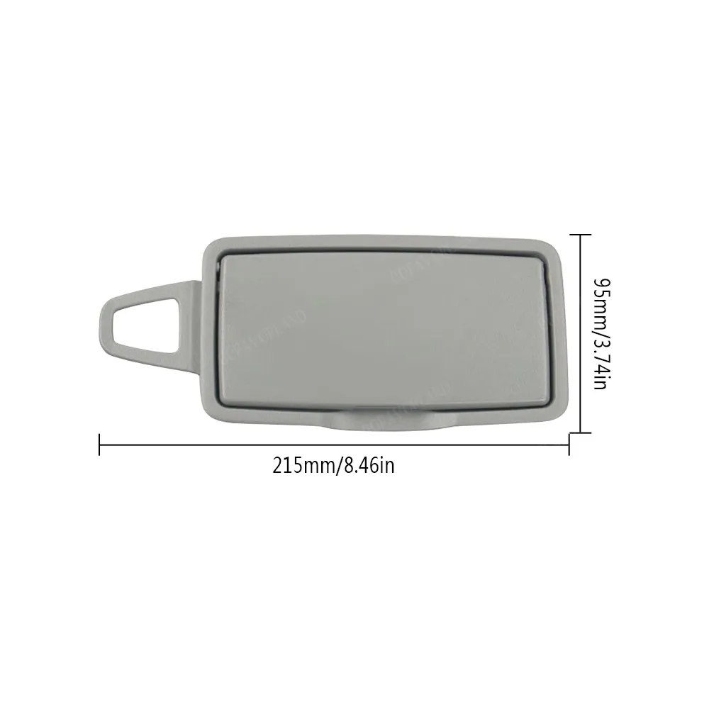 Серая пара левый правый солнцезащитный козырек косметическое зеркало для