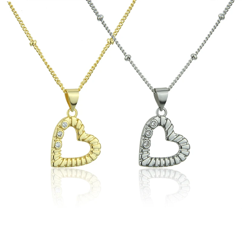 

SUNSLL новый дизайн, золотое/серебряное ожерелье в форме сердца, 18k, настоящее золото, латунь с цирконием, модное ожерелье, ювелирные изделия