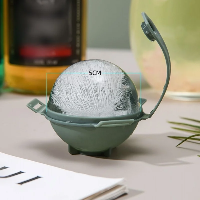 

Round Ice Ball Mold Reusable Round Ice Hockey Mould with Lid Maker Ice Box Large Spherical Frozen Ice Wine Accessories