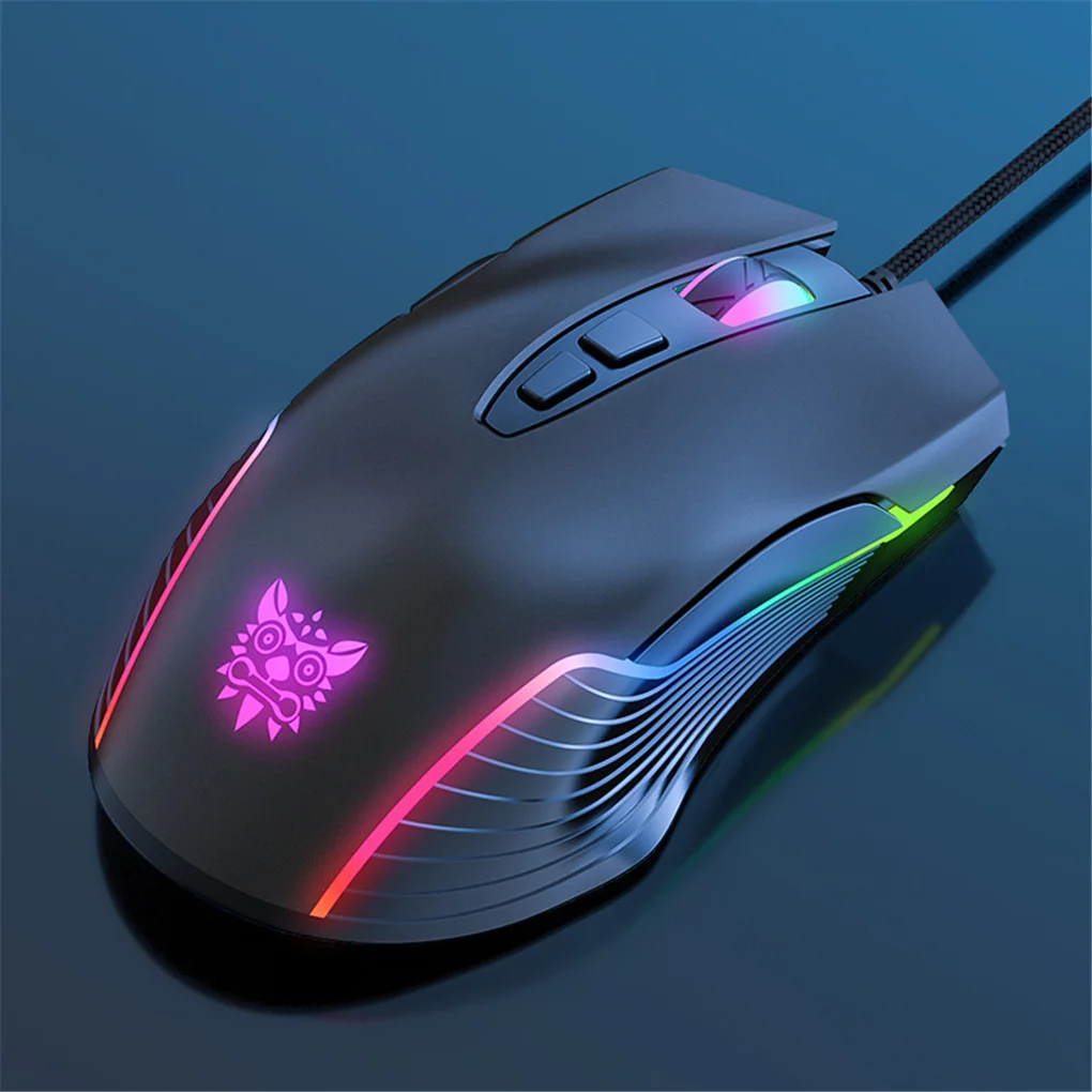 

CW905 6400 DPI Wired Gaming Mouse Optical USB Game Mice 7 Buttons Design Breathing LED Colors for Laptop PC Gamer New product