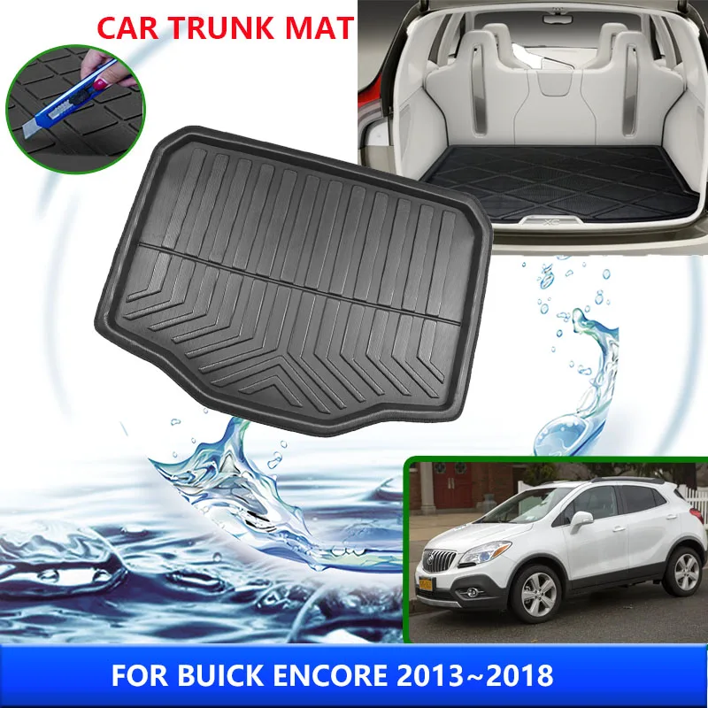 

Коврик для багажника Buick Encore Opel Vauxhall Mokka X 2013 ~ 2018 2015 2016, устойчивый к высоким температурам, коврик для хранения, автомобильные аксессуары