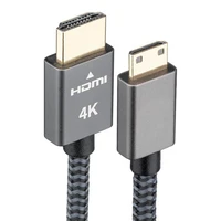 mini hdmi compatible to hdmi 2 0 cable 3d 2 0 1 2m 2m 3m high speed adapter for camera monitor projector notebook tv