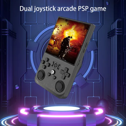 R36MAX 15000+ игр Портативный игровой плеер Ретро игровая консоль 64G 128G Мини ретро игровой плеер 4000 мАч Большая батарея