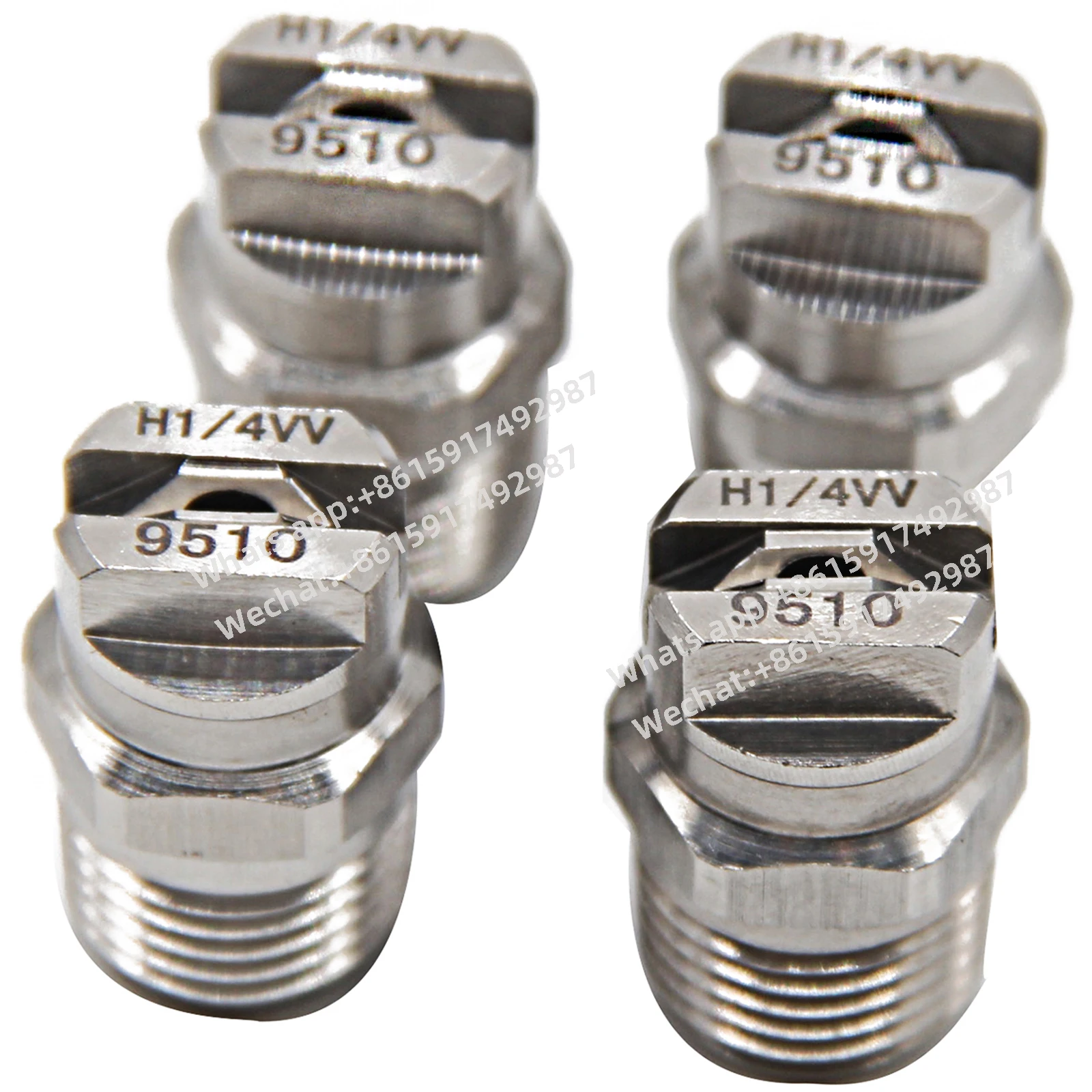 45Pieces 3/8” HU 5010 Flat Fan Spray Nozzle Industrial / Factory Cleaning Dust Removal Nozzle Washing 11001 9502 8003 6504