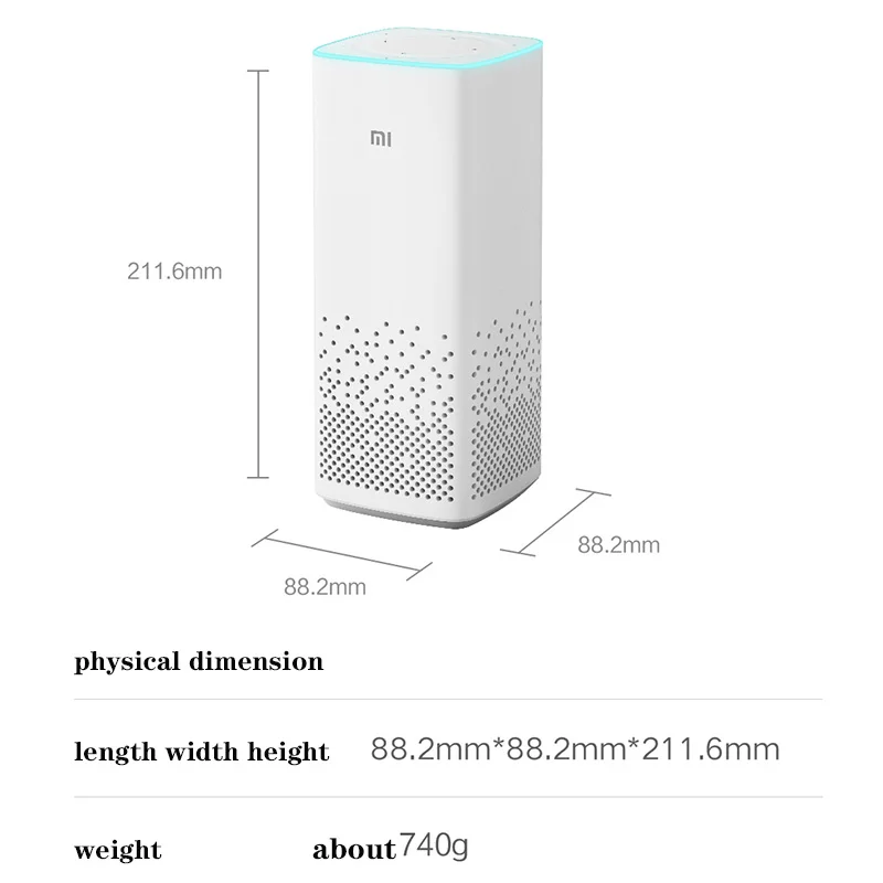 Xiaomi AI Speaker Second Generation Xiaoai Smart Bluetooth 5.0 Speakers APP Manual Voice Remote Control Home Appliances enlarge