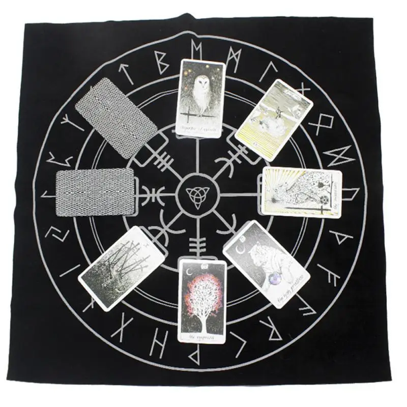 

49x49 Twelve Constellations Astrological Tarot Cloth Variety Of Styles Manual Cutting Tarot Tablecloth Hot Sale