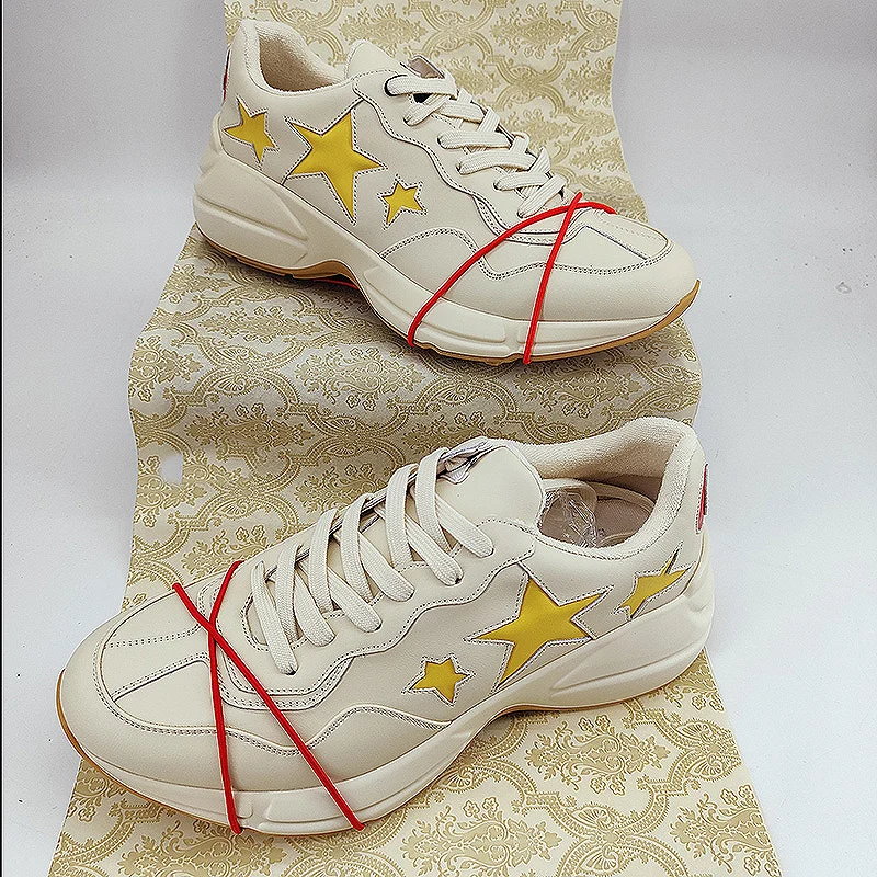 Женские высококачественные кожаные туфли GUDDI с оригинальным принтом и логотипом