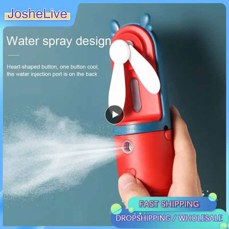 

1~8PCS Air Conditioning Portable Low Noise Air Cooler Large Capacity Usb Rechargeable Water Spray Fan Cooling Fan