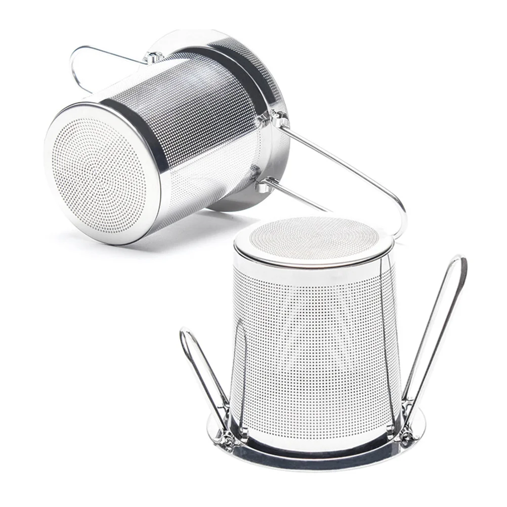 

Tea Strainer Infuser Filter Folding Stainless Steel Loose Basket Metal Teapot Filters Creative Cooking Mug Accessories Infusers
