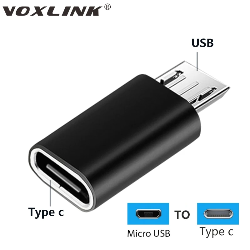 Адаптер VOXLINK с Micro USB на Type C разъем для синхронизации данных конвертер подходит