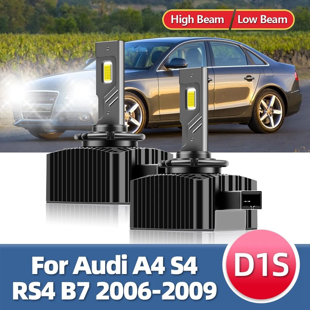 

D1S Headlights Bulbs Turbo LED 30000LM CSP Chip 6500K White 110W Car Auto Headlamp For Audi A4 S4 RS4 B7 2006 2007 2008 2009