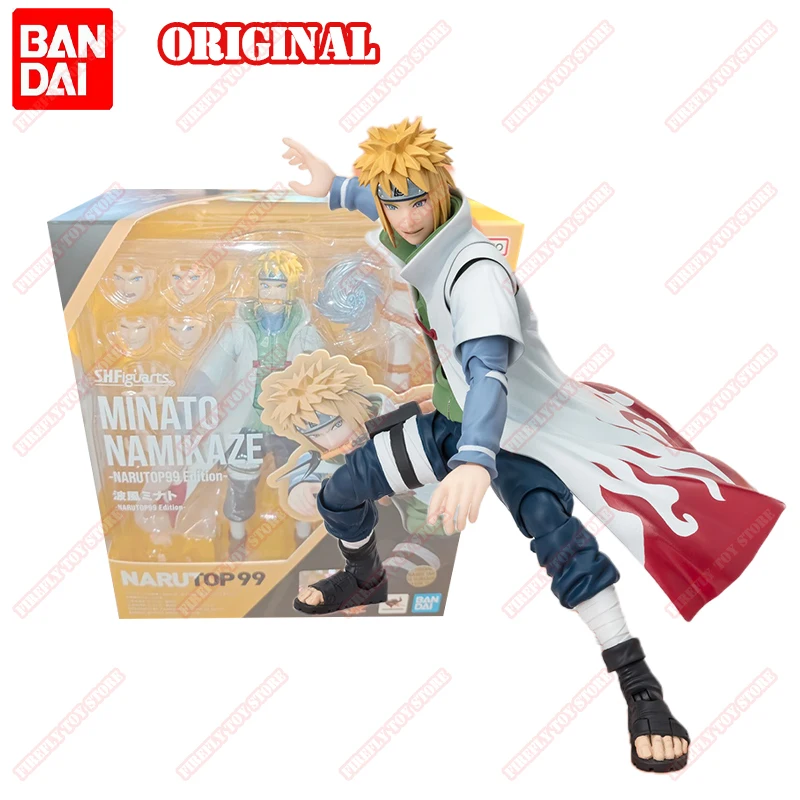 BANDAI оригинальная S.H. Фигурка искусство периферийная игрушка Sasuke Sakura Kakashi Minato Obito