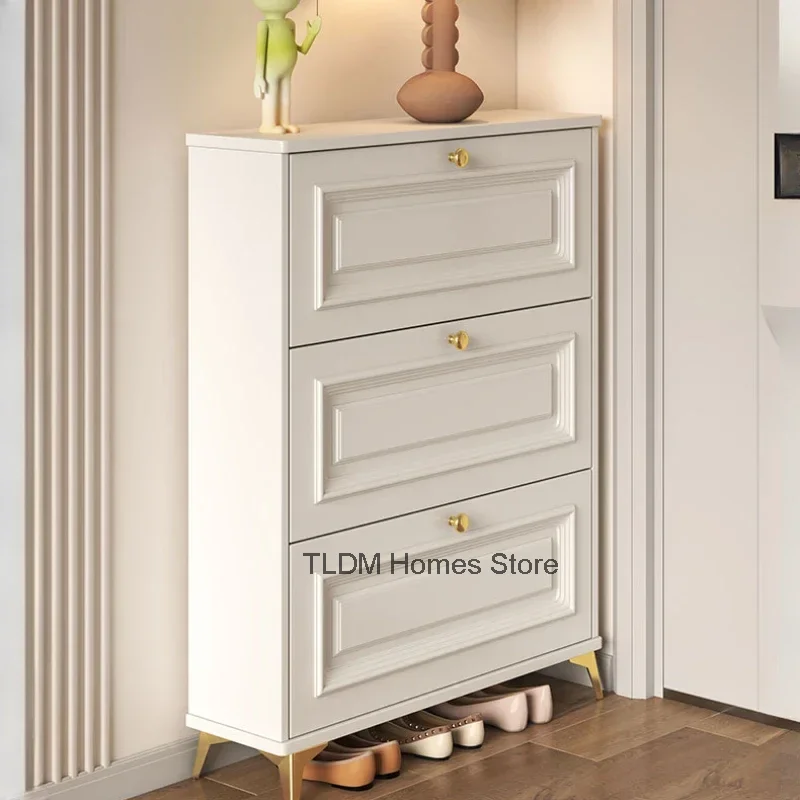 Шкаф-органайзер для обуви в скандинавском стиле с защитой от пыли