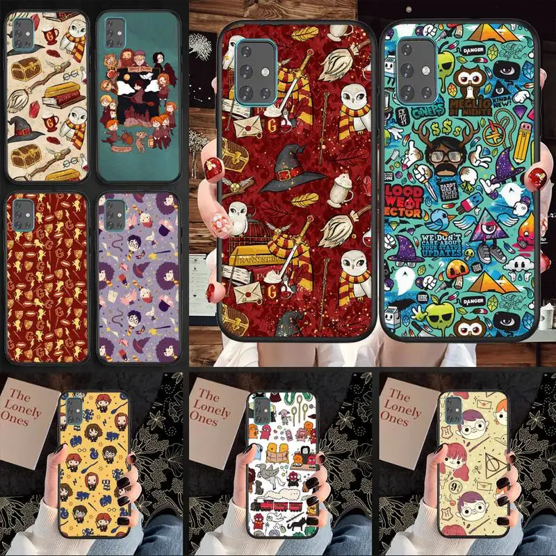 

Movie Potters-Harries Cartoon Phone Case For Samsung A20 A10 A50 A51 A52 A70 A750 A720 A530 2018 Lite Cover Fundas