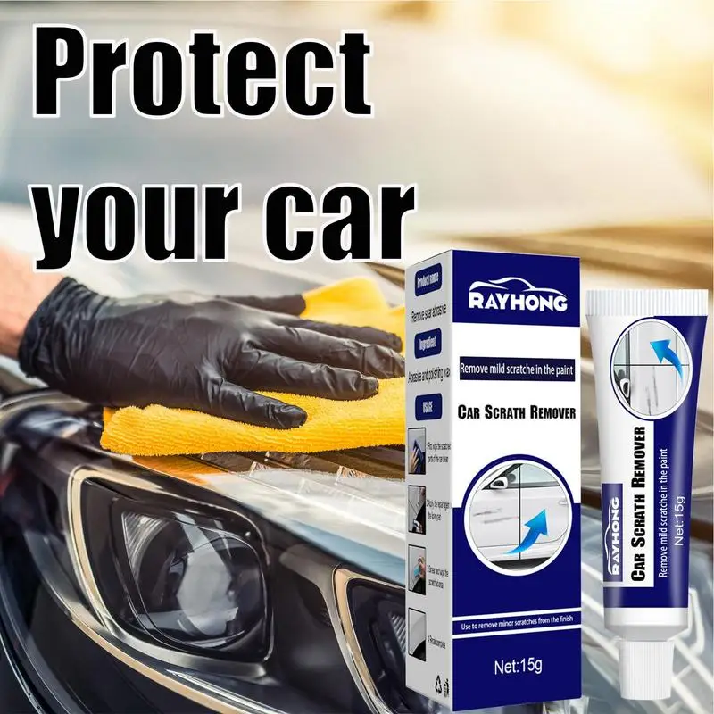 

Car Scratch Remover 15g Auto Scratch Polisher With Sponge Fast Repairing Deep Scratches Paint Restore Car Scratch Remover