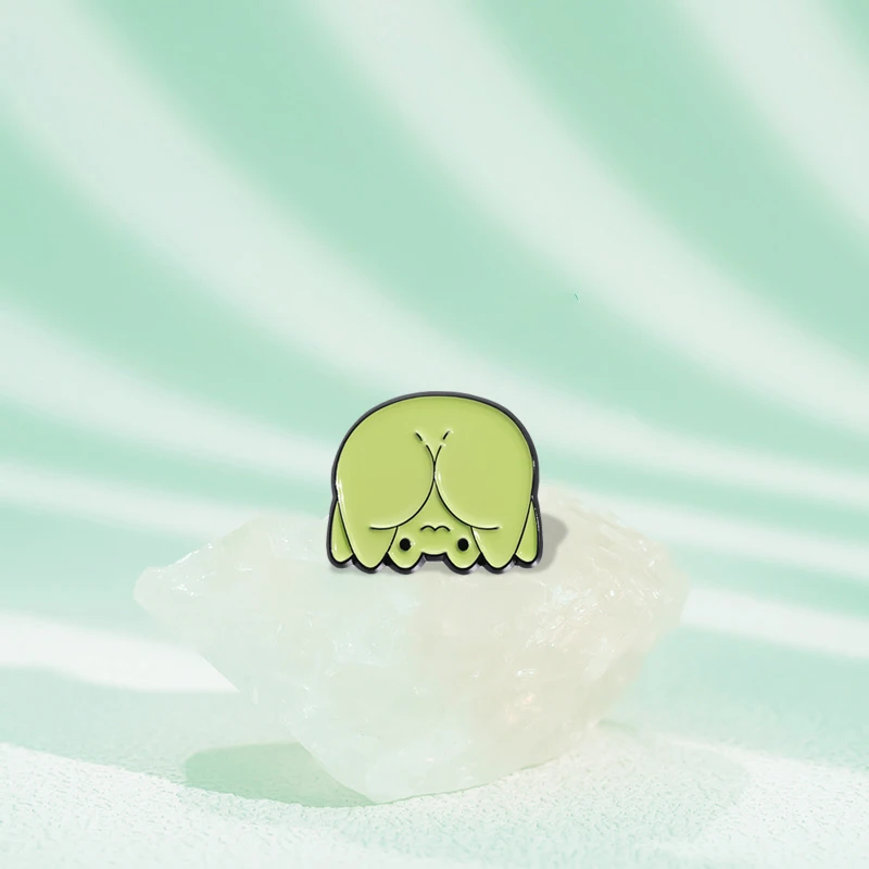 Милые эмалированные значки с зеленой лягушкой индивидуальные ЛГБТ радужные