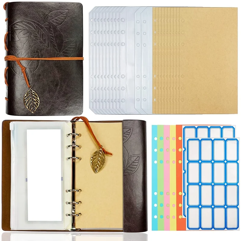 

Budget Binder With Zipper Envelopes, A6 Cash Envelopes System For Budgeting,With 12Pcs Cash Envelopes