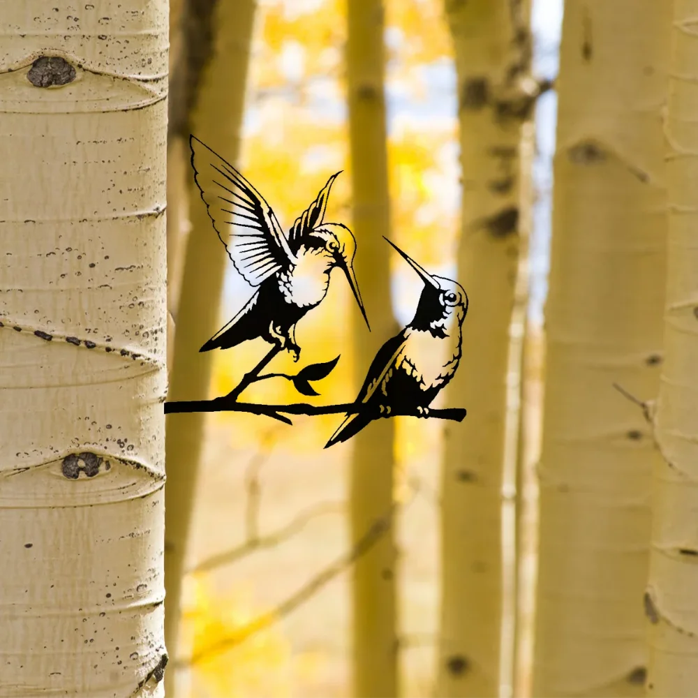 Элегантный Садовый Декоративный Кол С Колибри - Уникальное Искусство На Открытом