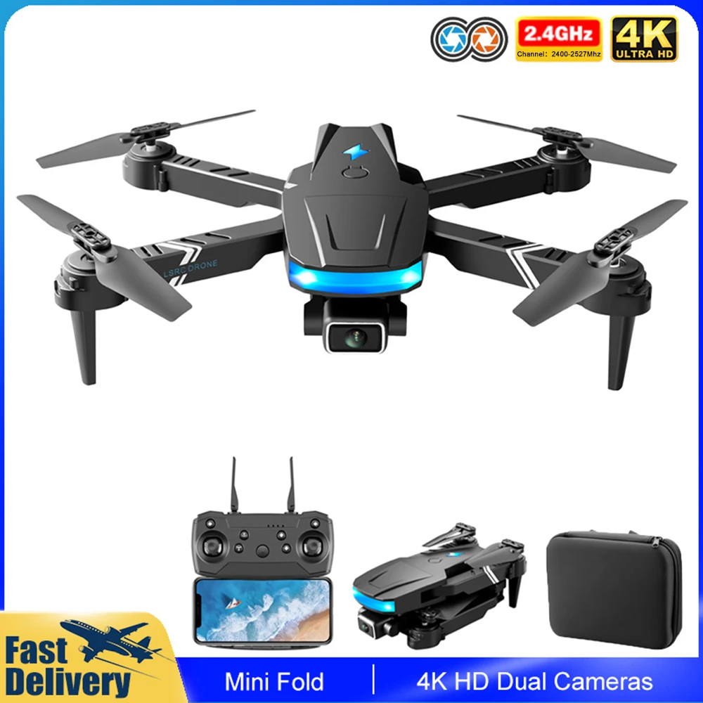 

LS878 Mini Drone 4K HD Wide Angle Dual Camera Wifi FPV Height Maintained Profesional RC Dron Foldable Quadcopter Helicopter Toy