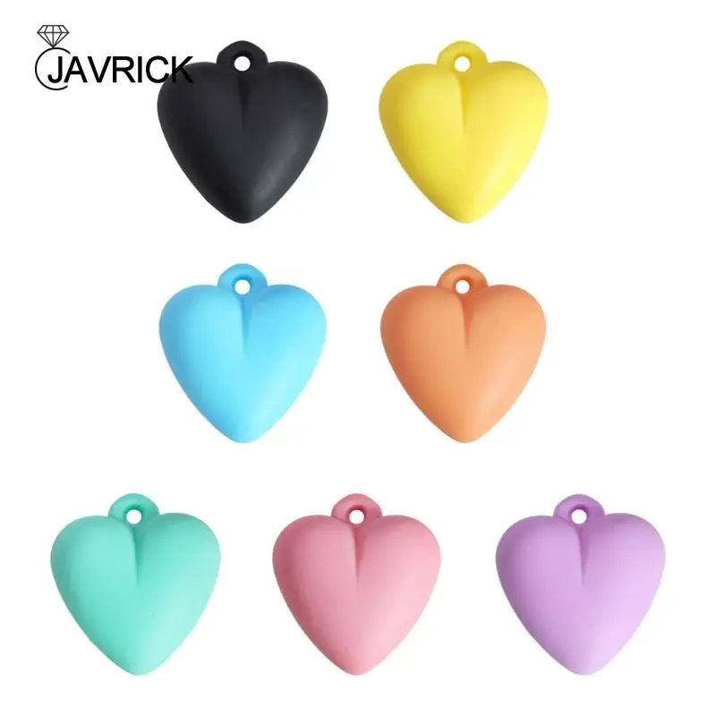 

Heart Earring Loose Bead 3D Heart Pendants Spacer Bead for DIY Jewelry