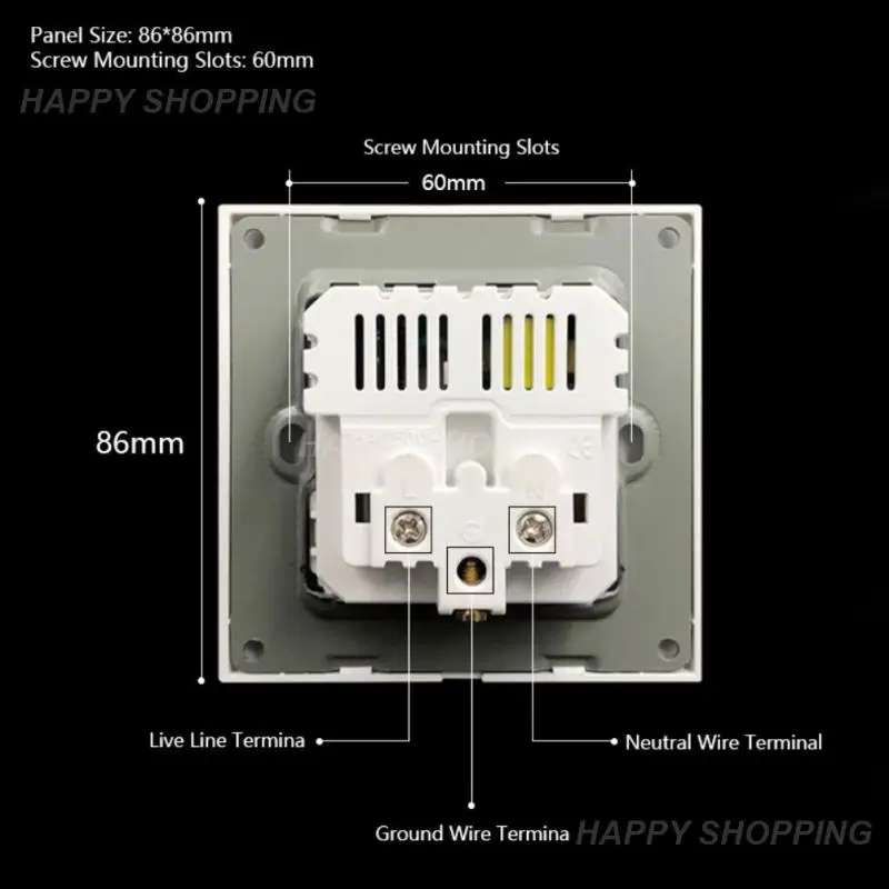 

French USB Power Socket AC 110V-250V Dual USB Charger Port For Mobile White With Switch Panel 16a Wall Power USB Socket