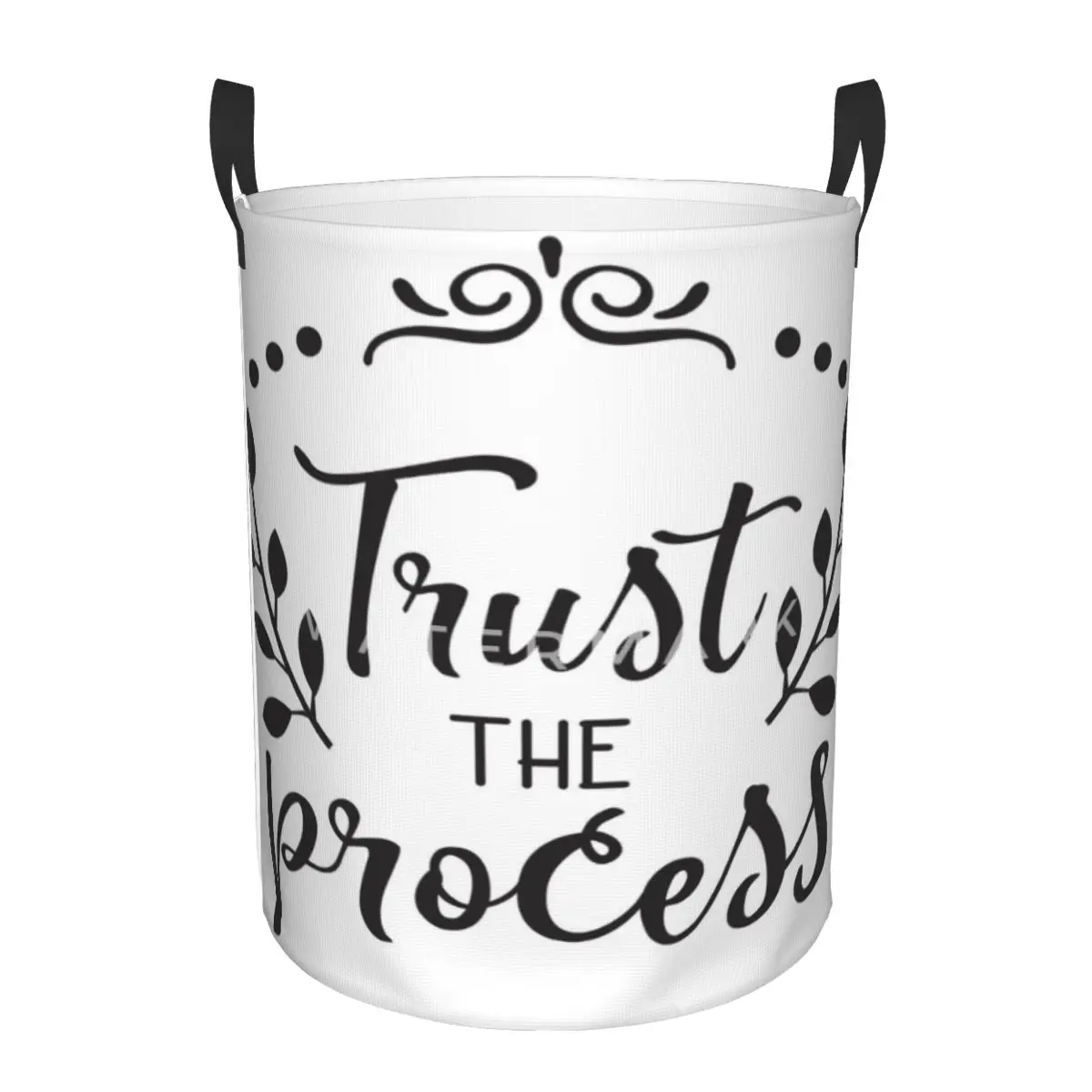 

Trust The Process Circular hamper,Storage Basket Sturdy and durable bathrooms toys