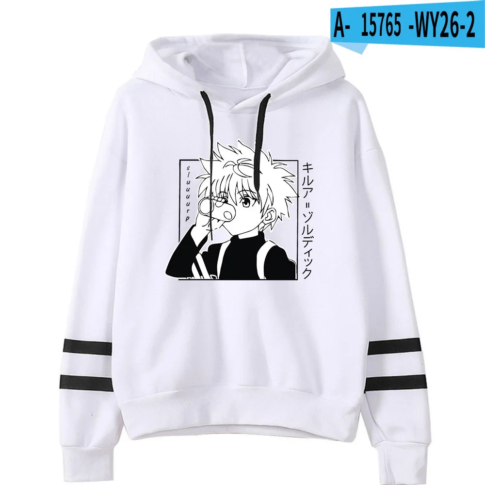 

Новые японские толстовки с капюшоном Hunter X Hunter для мужчин, смешные Мультяшные толстовки Hisoka Morow Killua уличная одежда с графическим принтом унисекс, мужские кофты