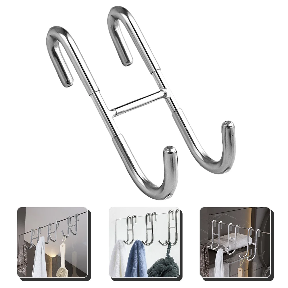 

Heavy Duty Door Hanger Towel Hook Holder Metal Hangers Shaver Hooks Hats Hooks Frameless Shower Door