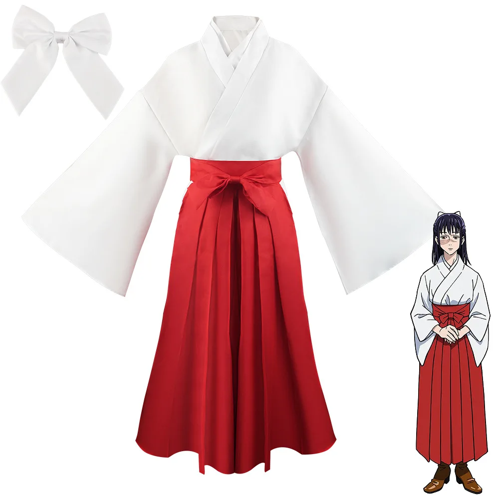 Фото Аниме дзюдзюцу кайсен Iroi Utahime косплей костюм парик Токио дзюдзюцу униформа кимоно головные уборы полный костюм комиксов вечерние Cos одежда №2