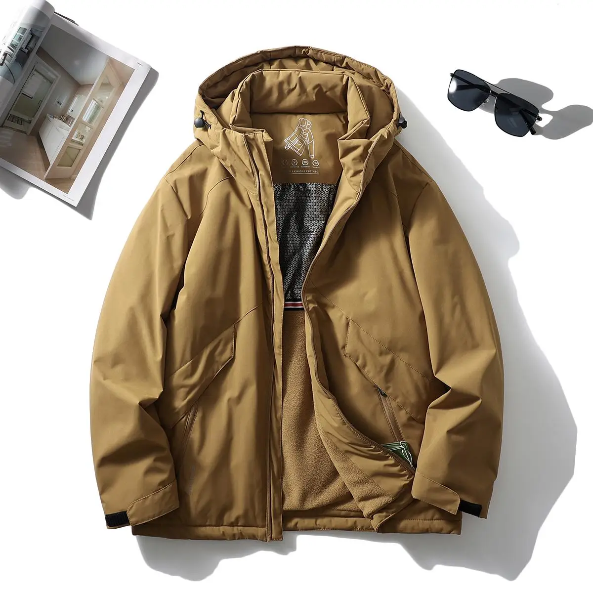 Графеновый нагревательный теплоизоляционный зимний мужской хлопок с