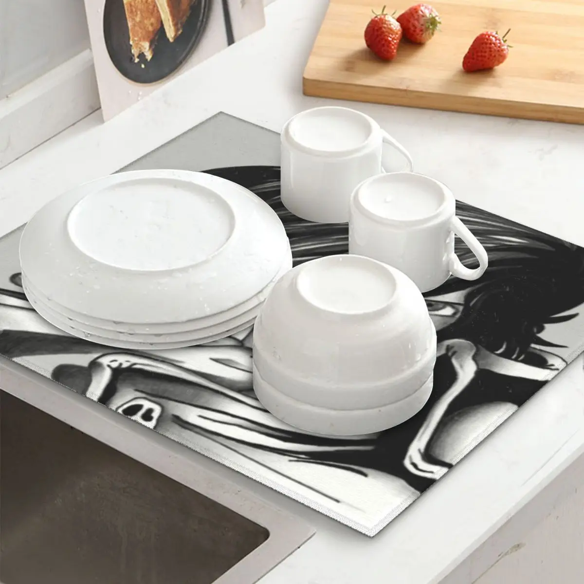 Коврик для посуды Captain Harlock хорошо впитывающий Быстросохнущий кухонный коврик из