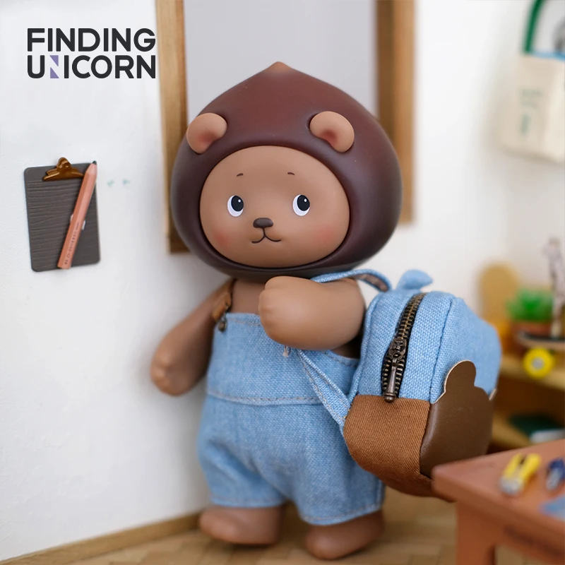 

Action Figure Anime Planet Bear Biscuits Double Shoulder Small Schoolbag Series PVC Ornament 100% Original Genuine Real Shot