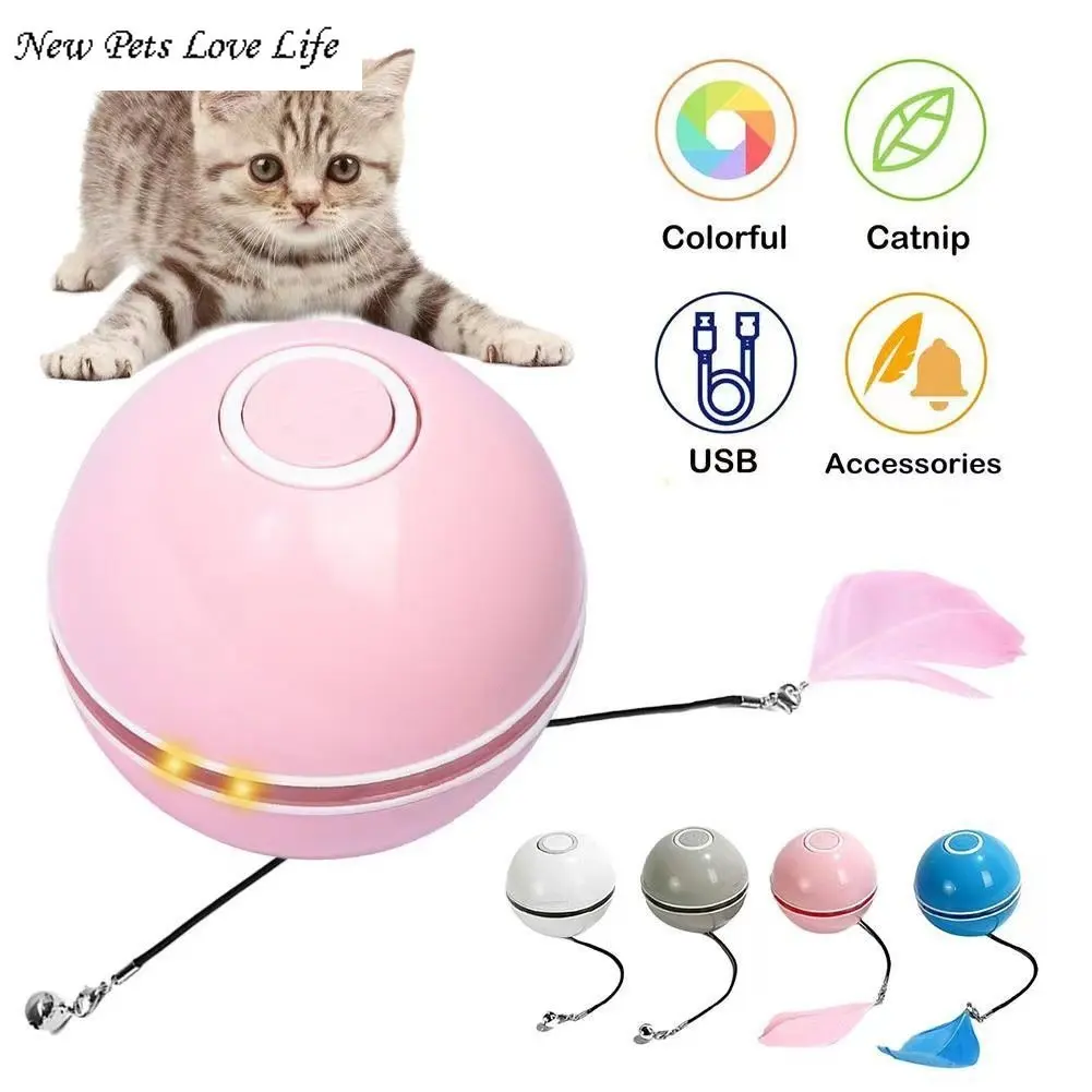 

Smart Cat Toys Electric Cat Ball Automatic Rolling Ball Cat Interactive Toys Pets Toy For Cats Indoor Playing Cat Accessories